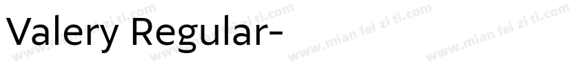 Valery Regular字体转换